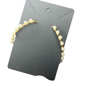 Large pearl hoops